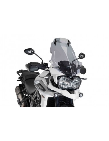 PUIG CUPOLINO TOURING CON VISIERA TRIUMPH TIGER EXPLORER-XC/XR/XRX/XRT/XCX/XCA 2018 FUME CHIARO vendita online Como