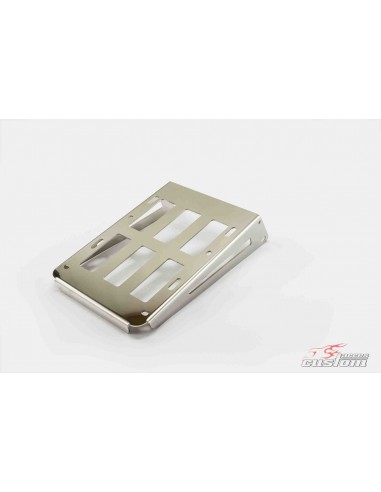 custom acces piastra portapacchi per schienalino sissybar fisso colore inox