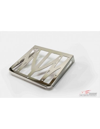 custom acces piastra portapacchi per schienalino sissybar removibile colore inox