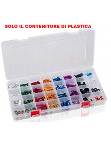 puig contenitore di plastica per viti colore trasparente