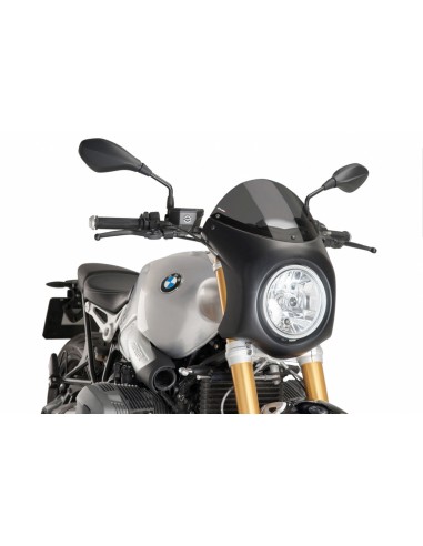 PUIG CUPOLINO SEMICARENATO BMW R NINE T 2014 FUME SCURO-NERO vendita online Como