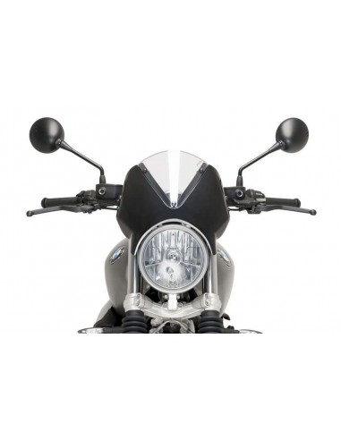 PUIG CUPOLINO RETRO BMW R NINE T SCRAMBLER 2016 TRASPARENTE-NERO vendita online Como