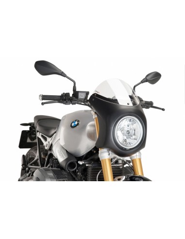 PUIG CUPOLINO SEMICARENATO BMW R NINE T 2017 TRASPARENTE-NERO vendita online Como