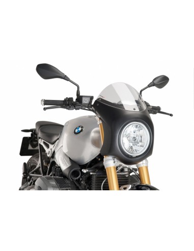 PUIG CUPOLINO SEMICARENATO BMW R NINE T 14-18 FUME CHIARO-NERO vendita online Como