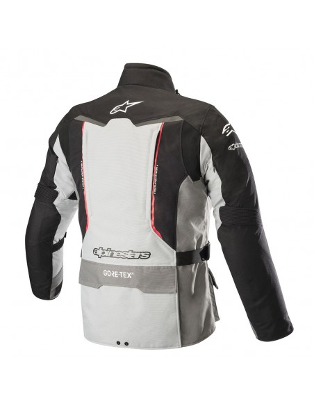 giacca moto alpinestars patron gore tex jacket mid gray dark gray red vendita online Como