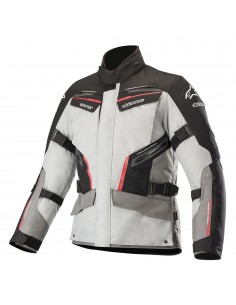 giacca moto alpinestars patron gore tex jacket mid gray dark gray red vendita online Como
