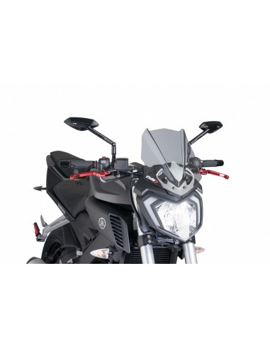 PUIG CUPOLINO NAKED N.G. SPORT YAMAHA MT-125 2015 FUME CHIARO vendita online Como