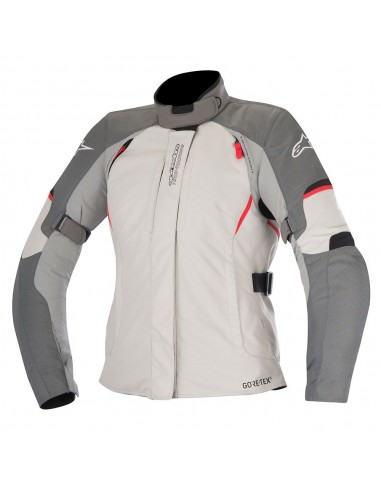 giacca moto alpinestars stella ares gore tex jacket dark gray light gray red vendita online Como