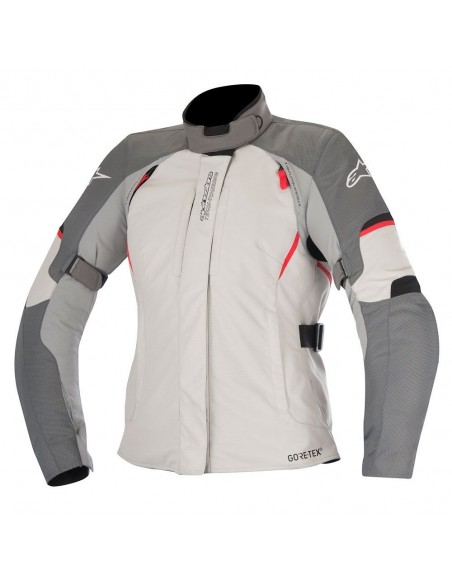 giacca moto alpinestars stella ares gore tex jacket dark gray light gray red vendita online Como