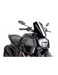 PUIG CUPOLINO NAKED N.G. TOURING DUCATI DIAVEL 2014 NERO vendita online Como