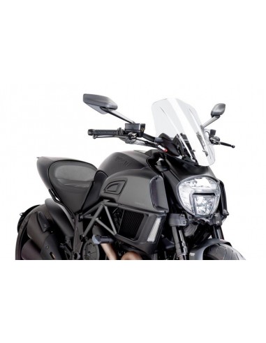 PUIG CUPOLINO NAKED N.G. TOURING DUCATI DIAVEL 2014 TRASPARENTE vendita online Como