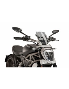 PUIG CUPOLINO NAKED N.G. SPORT DUCATI X DIAVEL S 2016 FUME CHIARO vendita online Como