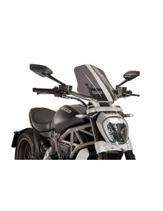 PUIG CUPOLINO NAKED N.G. TOURING DUCATI X DIAVEL S 2016 FUME CHIARO vendita online Como
