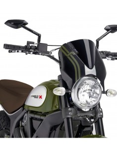 PUIG CUPOLINO RETRO DUCATI SCRAMBLER ICON/CLASSIC/FULL 2016 NERO-NERO vendita online Como