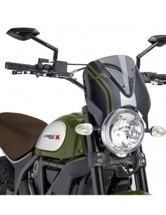 PUIG CUPOLINO RETRO DUCATI SCRAMBLER ICON/CLASSIC/FULL THROTTLE 2015 FUME CHIARO-CARBON vendita online Como