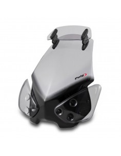 PUIG CUPOLINO TOURING CON VISIERA KAWASAKI VERSYS 650 2011 FUME CHIARO vendita online Como