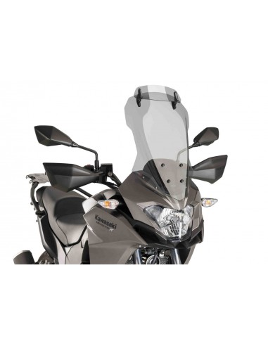 PUIG CUPOLINO TOURING CON VISIERA KAWASAKI VERSYS-X 300 2017 FUME CHIARO vendita online Como