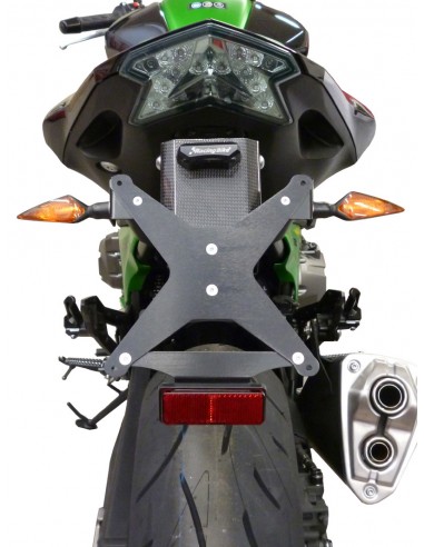 racingbike portatarga regolabile serie evo con kit kawasaki z 800 2015 (attenzione prezzo netto prodotto in offerta)