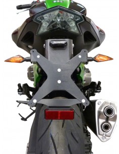 racingbike portatarga regolabile serie evo con kit kawasaki z 800 2016 (attenzione prezzo netto prodotto in offerta)