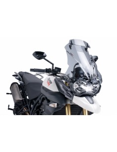 PUIG CUPOLINO TOURING CON VISIERA TRIUMPH TIGER 800/XC 2011 FUME CHIARO vendita online Como