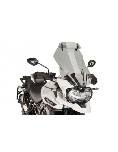 PUIG CUPOLINO TOURING CON VISIERA TRIUMPH TIGER EXPLORER-XC/XR/XRX/XRT/XCX/XCA 2017 FUME CHIARO vendita online Como
