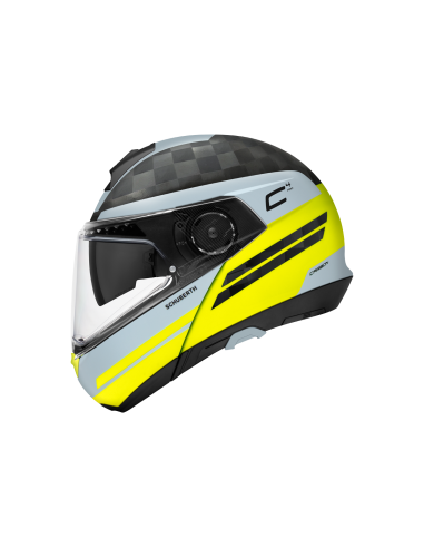 casco moto modulare schuberth C4pro carbon tempest yellow vendita online Como