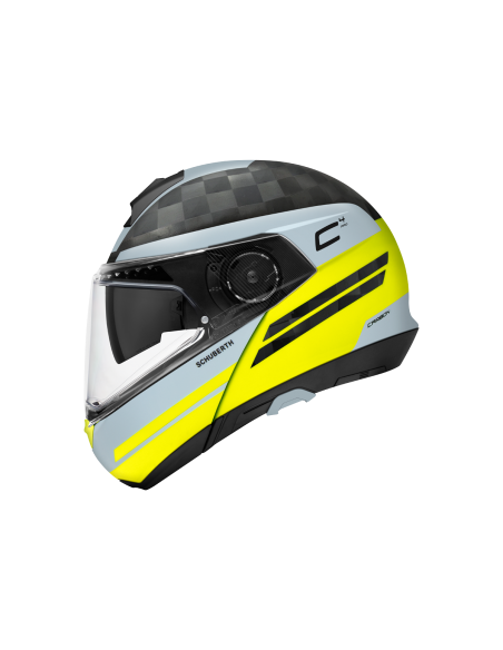 casco moto modulare schuberth C4pro carbon tempest yellow vendita online Como