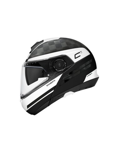 casco moto modulare schuberth C4pro carbon tempest white vendita online Como