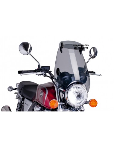 PUIG CUPOLINO CUSTOM II-VISIERA KAWASAKI VN900 CLASSIC 2013 FUME CHIARO vendita online Como