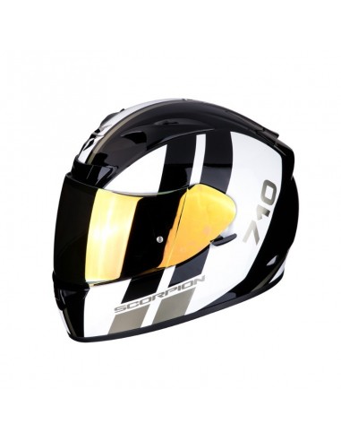 casco integrale SCORPION EXO 710 air gt black white gold vendita online Como