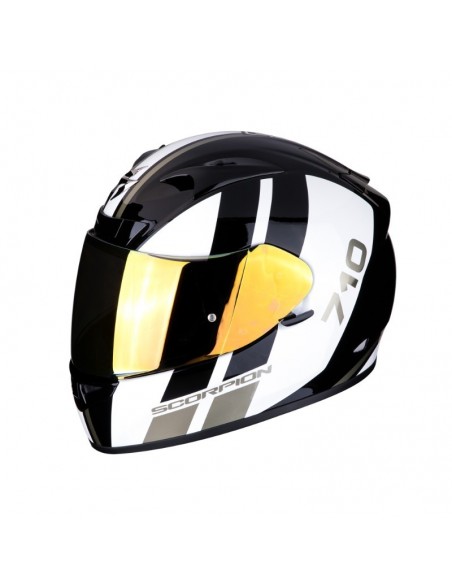 casco integrale SCORPION EXO 710 air gt black white gold vendita online Como