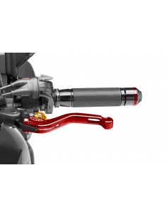 puig leva frizione fissa corta colore rosso con selettore oro (attenzione la leva non include l'adattatore)