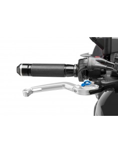 puig leva freno pieghevole colore argento con selettore blu (attenzione la leva non include l'adattatore)