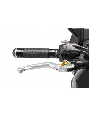 puig leva freno pieghevole colore argento con selettore oro (attenzione la leva non include l'adattatore)