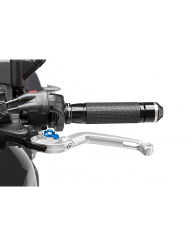 puig leva frizione pieghevole colore argento con selettore blu (attenzione la leva non include l'adattatore)