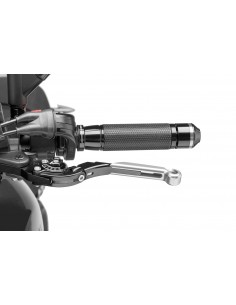 puig leva frizione estensibile e pieghevole con corpo centrale di colore nero estensione colore argento e selettore di colore ne