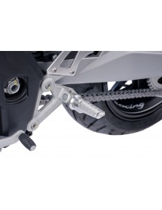 puig poggiapiedi modello racing colore silver (attenzione il poggiapiedi non include l'adattatore)