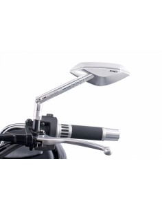 puig specchietto retrovisore sinistro modello hi-tech ii colore alluminio