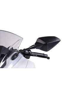 puig specchietto retrovisore mod. rs1 nero (il kit include l'adattatore)
