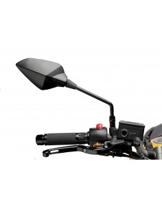 puig specchietto retrovisore mod. rs1 nero (il kit include l'adattatore)