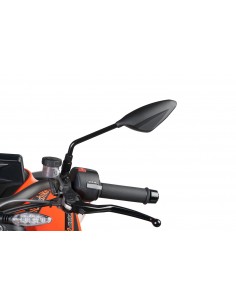 puig specchietto retrovisore mod. rs2 nero (il kit include l'adattatore)