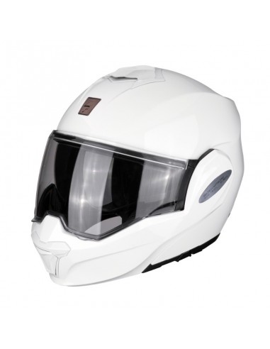  casco moto modulare SCORPION EXO tech solid white corrected vent vendita online Como