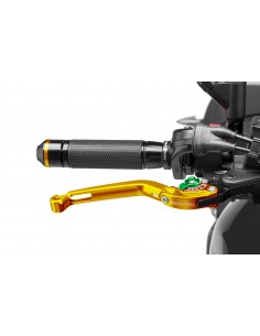 puig leva freno pieghevole colore oro e selettore verde (attenzione la leva non include l'adattatore)