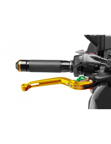 puig leva freno pieghevole colore oro e selettore verde (attenzione la leva non include l'adattatore)