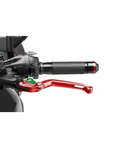 puig leva frizione pieghevole colore rosso e selettore verde (attenzione la leva non include l'adattatore)