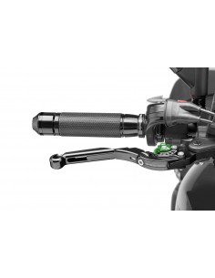 puig leva freno estensibile e pieghevole con corpo centrale di colore nero estensione colore nero e selettore verde (attenzione 