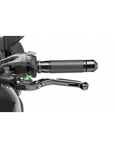 puig leva frizione estensibile e pieghevole con corpo centrale di colore nero estensione colore nero e selettore verde (attenzio