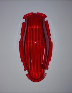 custom acces ricambio catarifrangente per borsa laterale destra modello small rosso