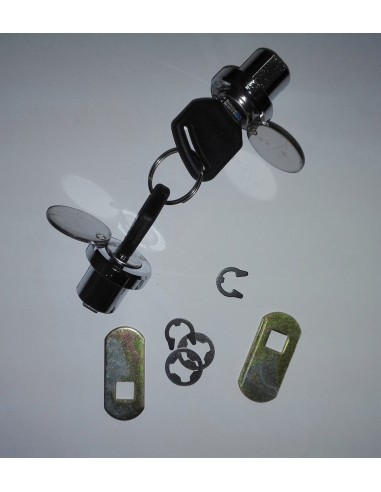 custom acces ricambio coppia lucchetti per borsa laterale modello small inox