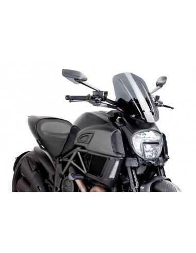 PUIG CUPOLINO NAKED N.G. TOURING DUCATI DIAVEL 2017 FUME SCURO vendita online Como